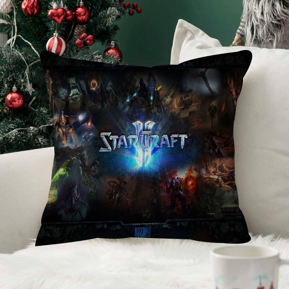 Game SStarCraft  Pattern Cushions Pillowcase Polyester Cushion Cover Throw Pillow Pillowcover Home Car Sofa Decor
