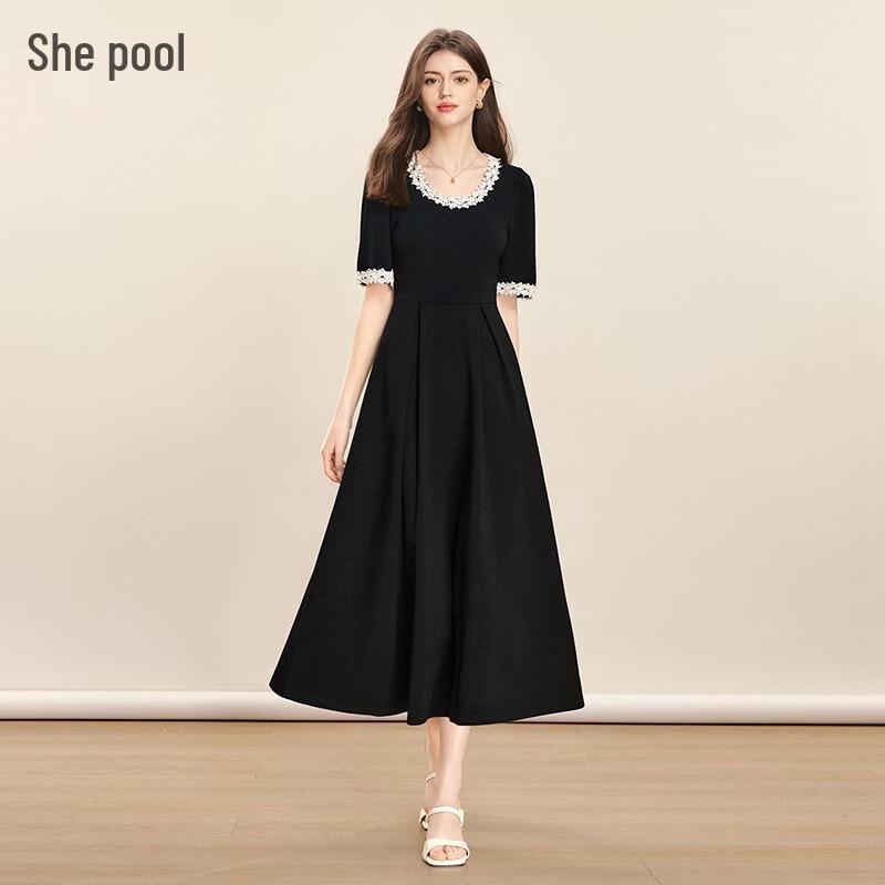 Women s French Style Elegant Little Black Dress S