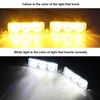 2ks Super jasné 3-LED hliníkové auto denné svietenie do hmly DC 12V