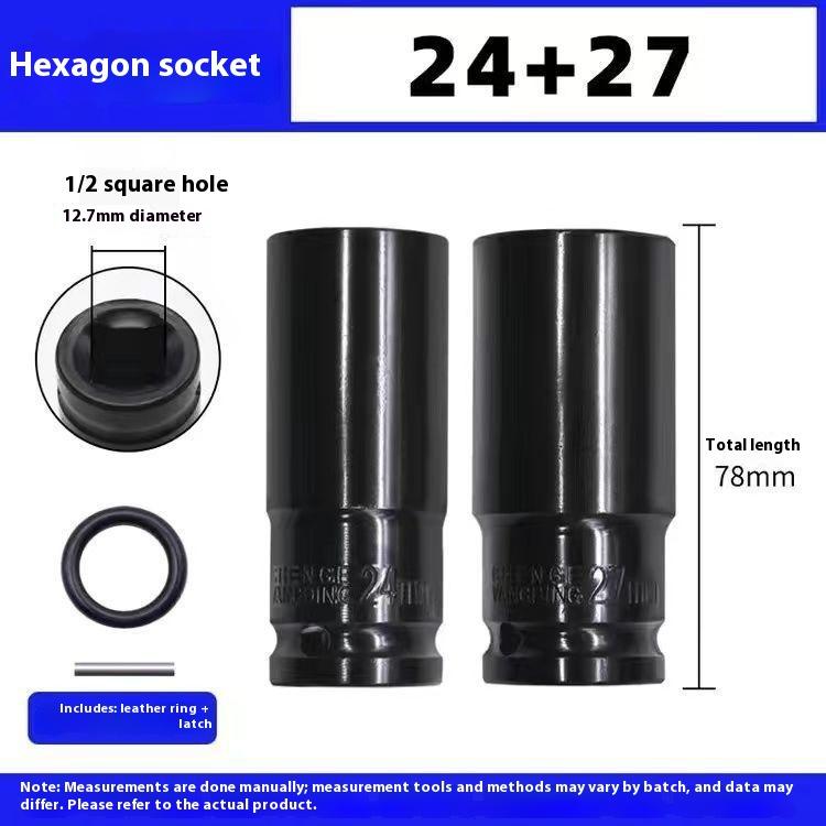 Elektrischer Schraubenschlüssel Verlängerte Sechskantnuss Pneumatische Luftpistole Vertiefte Stecknuss Luftschrauber Autoreparaturwerkzeug