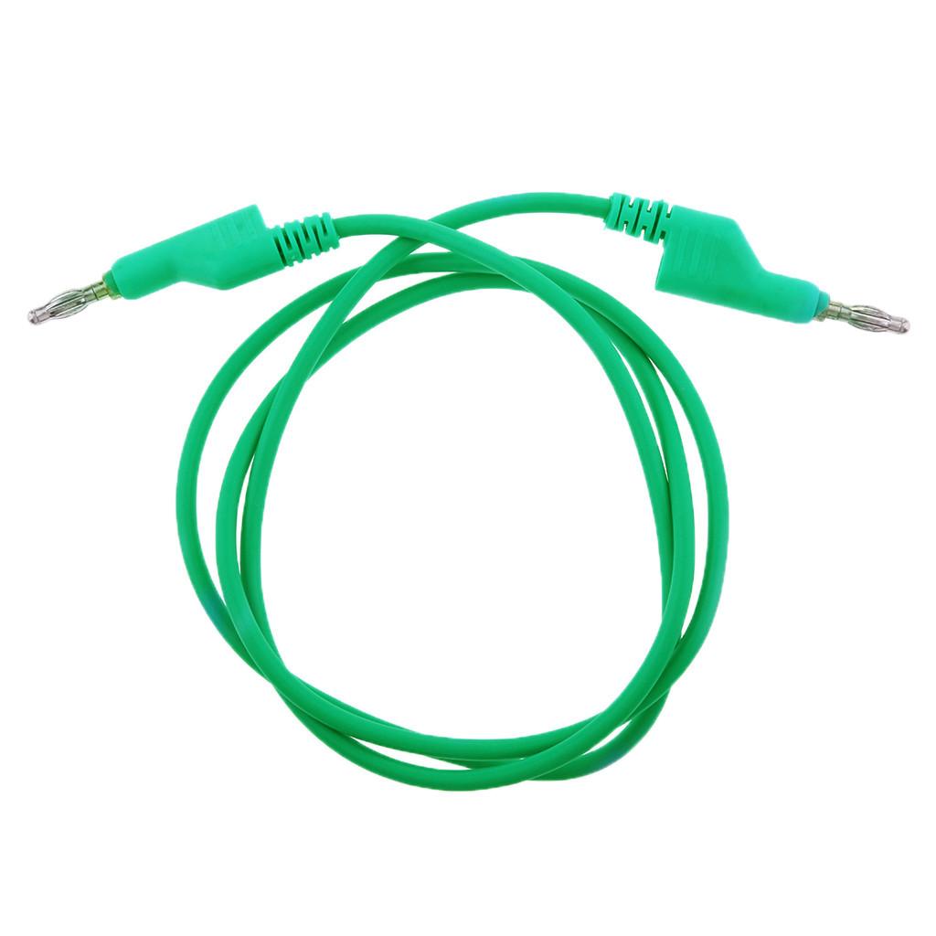 5Pieces Banana to Lead , 4mm Stackable Plug Silicone Test Cable for Multimeter,