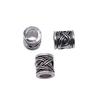 Vintage Floral Pattern Cylinder Beads Antique Style Large Hole Spacers For DIY