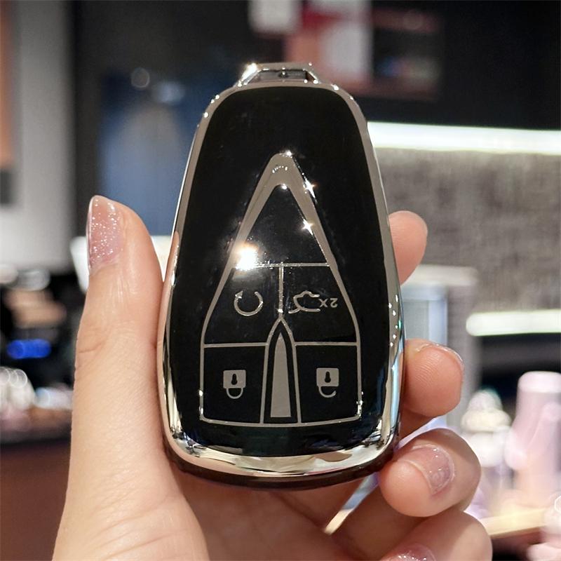 

Чехол для ключей с брелоком для ключей Changan CS35 PLUS CS75PLUS CS55PLUS Eado UNI-T Oushang X5 X7 чёрный