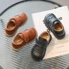 Flats Heels Baby Boy Shoes Soft Leather British Boys Formal Party Shoe Kids Dress Shoes Office Black Brown Children Shoes F12224
