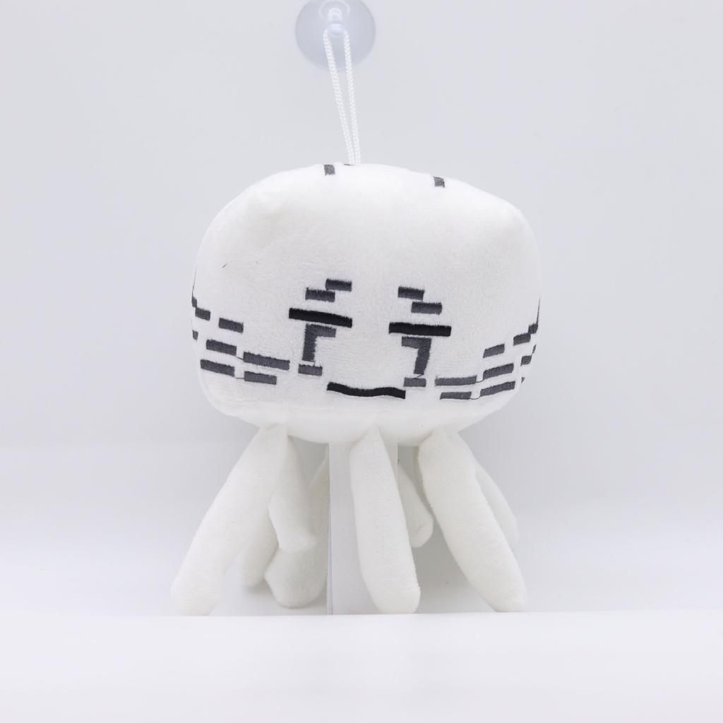 Pixel-Style Plush Toy Set – Block Character Stuffed Animals Mini Collection for Gaming Fans Kids Room Decor