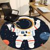 1PC Astronaut Space Office Round Area Rug,  Mat Suitable ForOffice, Under Office Chairs Bedroom Living Room Home Decor, Room Deco