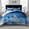 Airplane Soft Duvet Cover Soft Duvet Cover Featuring Airplane Patern Suitable for Children Kids Plus Adult Peoples Soft Comfortable Plus Breathable