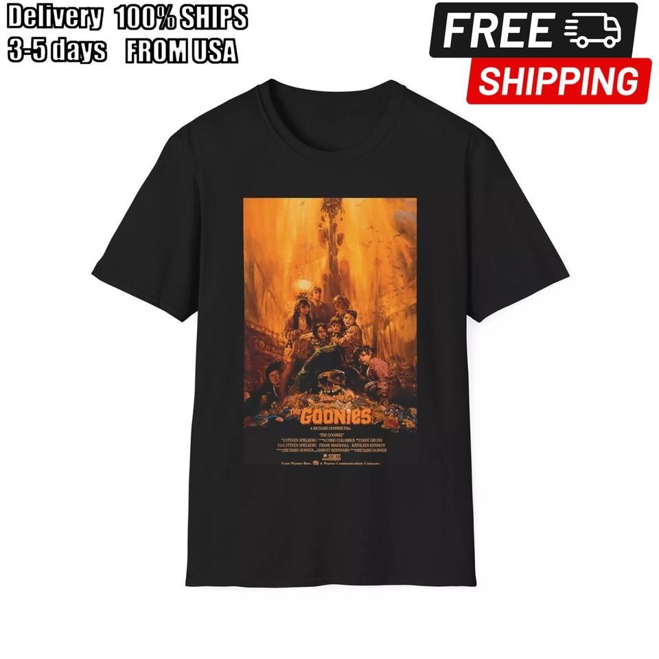 The Goonies TShirt Vintage Movie Poster Shirt Goonies Tee 80#039s Movie Fan Unisex T-Shirt S