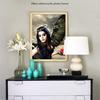 Cross Stitch Rhinestones Portrait 5D DIY Diamond Painting Woman Mosaic Full Round Diamond Embroidery