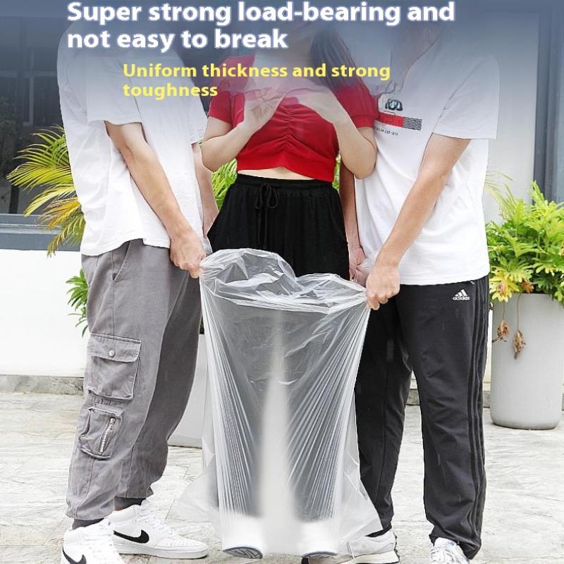 Trash Bags Large Capacity Trash Bag Disposable Thickened Storage Bags Clear Recycling Bin Liners Bags Plastic Refuse Sacks
