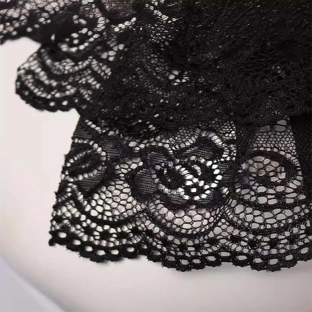 Viktorianische Renaissance Abnehmbarer Rüschenkragen Französischer Vintage Hals Falscher Kragen Cosplay Kragen Einfarbig Weiblich Mittelalterlicher Falscher Kragen