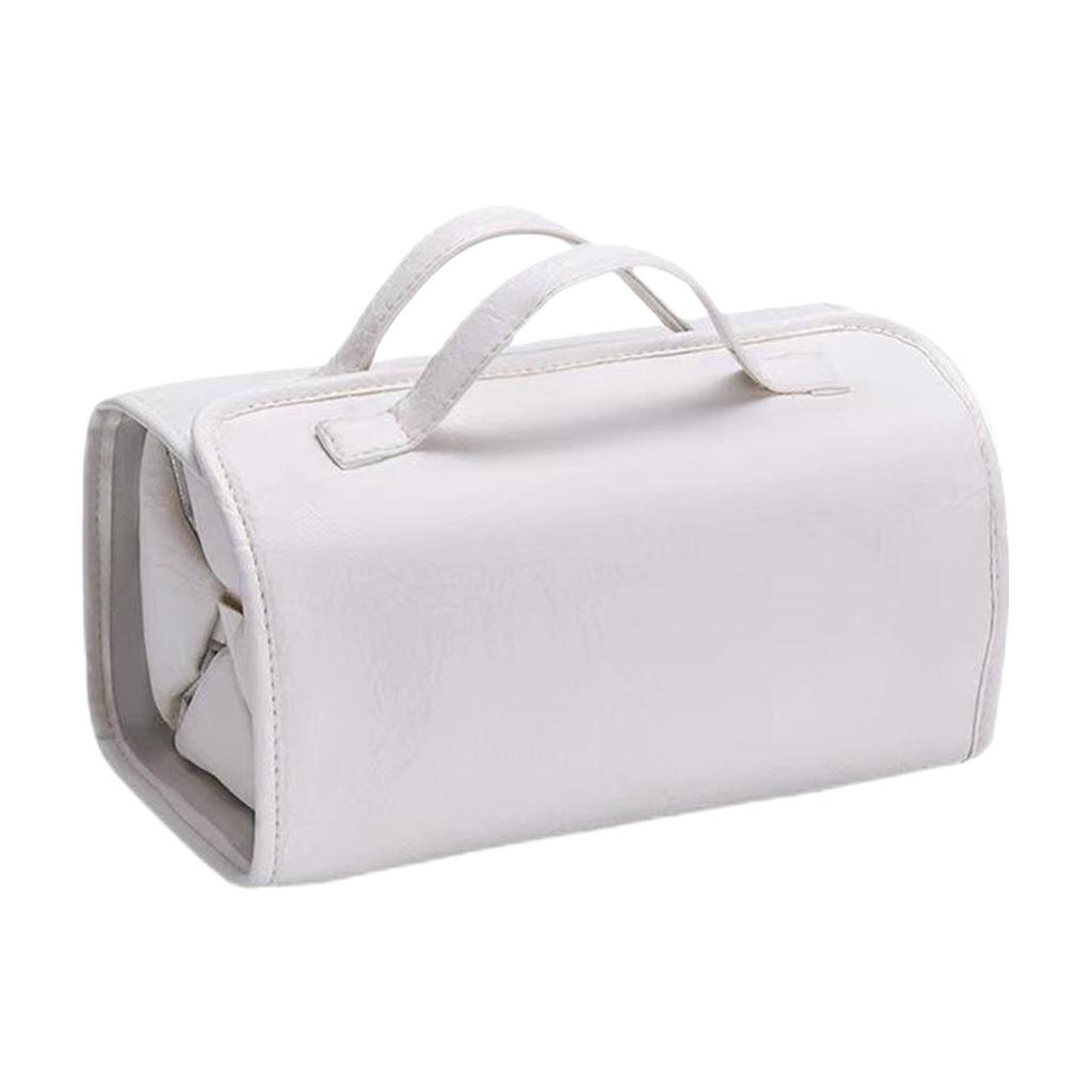 4 In 1 Travel Toiletry Bag 4 Detachable Compartments Hanging Makeup Bag PU Large Capacity Roll Up Cosmetic Bag for Travel