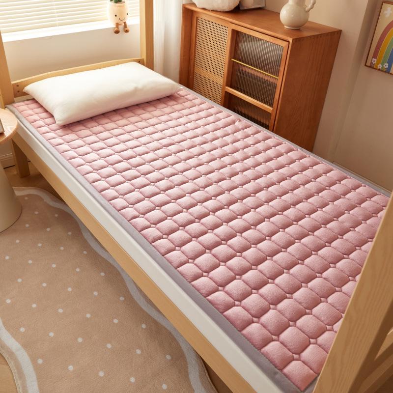 Dormitory Quilted Fleece Mattress Pad, 90×200 cm, Foldable Bunk Bed Sheet.