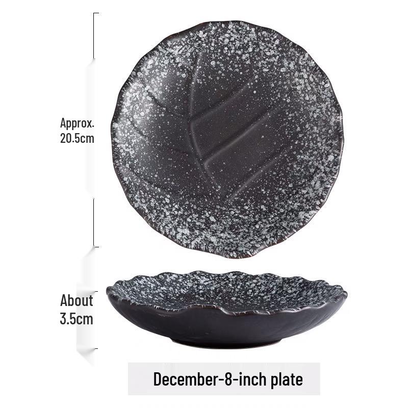 Japanese Ceramic Leaf Design Small Dish for Snacks, Sauce, or Sushi