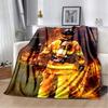 Firefighters Flannel Blanket God Bless Firefighters with Angle Wings Art Lightweight Warm Plush Kids Adults Birthday Dream Gifts