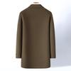 Futing Men's Mid-Length Wool & Cashmere Overcoat