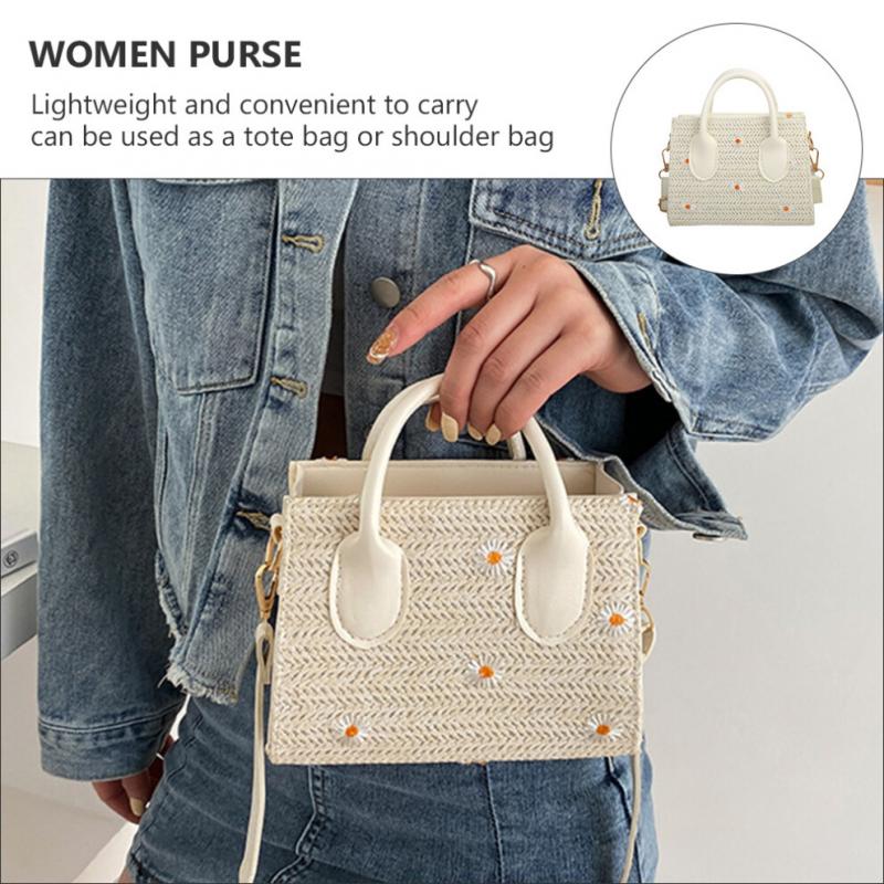 Woven Bag Travel Miss Small Shoulder Bags For Women Clutch Purse