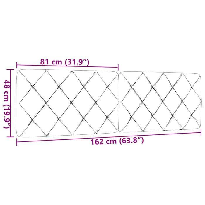 VidaXL Coussin de tête de lit gris clair 160 cm tissu 4019226