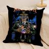 MMegadeths Heavy Metal Band Cushion Cover Silky Short Plush Invisible Zipper Dustproof Sofa Pillow Case For Home Decor