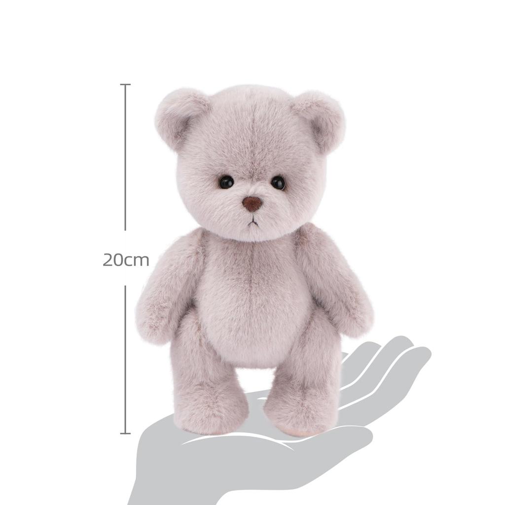 TeddyTales Lina Bär Handgemachter Plüsch Teddybär Anziehpuppe, Klein Latte (20 cm)