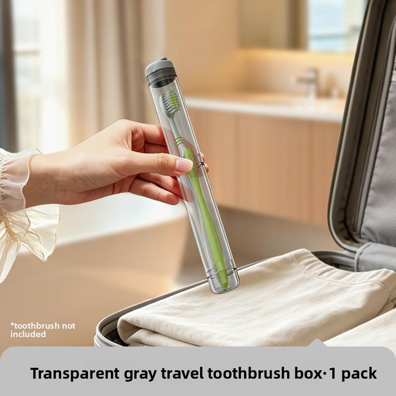 Toothbrush Storage Box - Compact, Portable, with A Lid, for Holding Toothbrushes and Toothbrush Covers. Tooth Care Set Box.