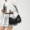 Fashion Sparkling Sequin Shoulder Bag Secure Zipper Korean Style Shiny Party Bag Daily Underarm Bag Dinner