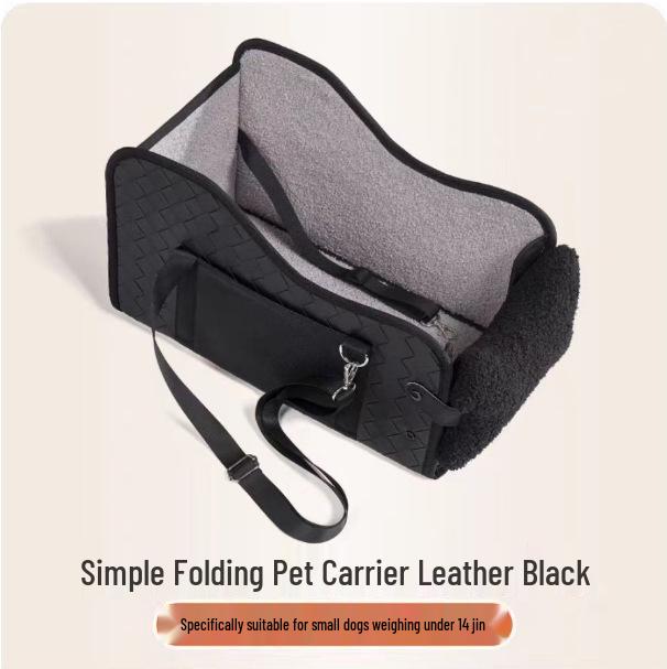 Car Dog Seat for Small Puppies - In-Car Center Console Pet Seat