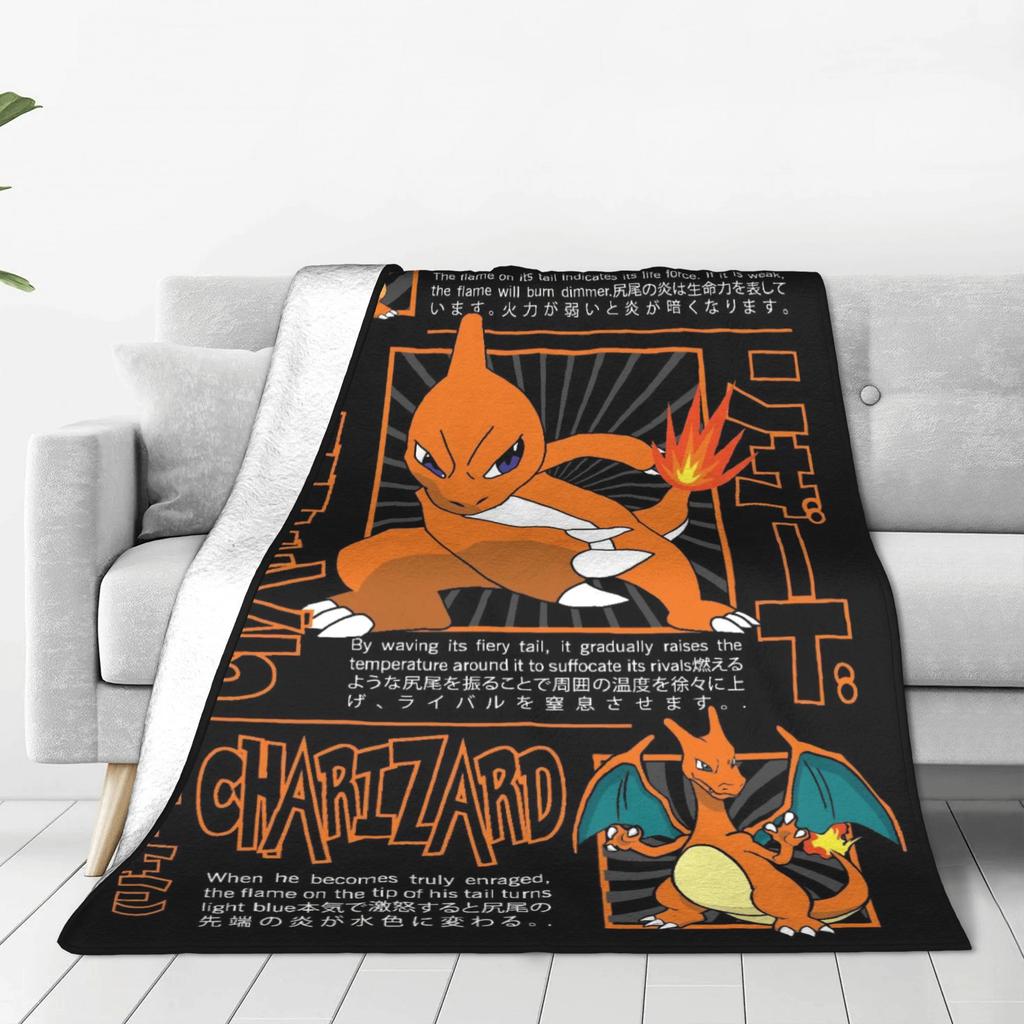 Warm BlanketKids Adult Decorative Pokemon Sauirtle Evolucion Bedding Throws  Flannel Bedspread For Street Trend Sofa Bed Cover