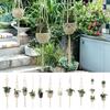 Macrame Plant Hanging Flowerpot Hanging Planter Hanging Baskets Handmade Plant Holder Net Hanger for Wall Decoration