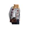 Coach Tabby 26 Quilted Classic Logo Hardware External Magnetic Pocket Lambskin Leather Shoulder Bag Medium Women shoulder bag Maple-Brown CCW83-B4MPL