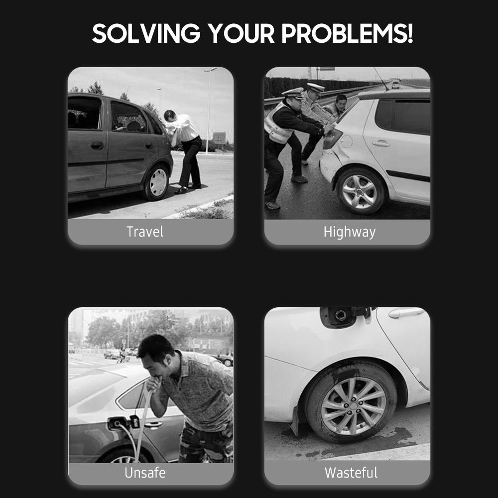 Gasoline Manual Pump One Way Gasoline Fuel Transfer Pump Petrol Oil Liquid Siphon Hand Pump for Car Gas Tank Fish Tank