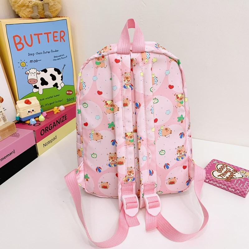 Children's schoolbag kindergarten baby schoolbag cartoon printing boys and girls versatile to reduce the burden of travel back