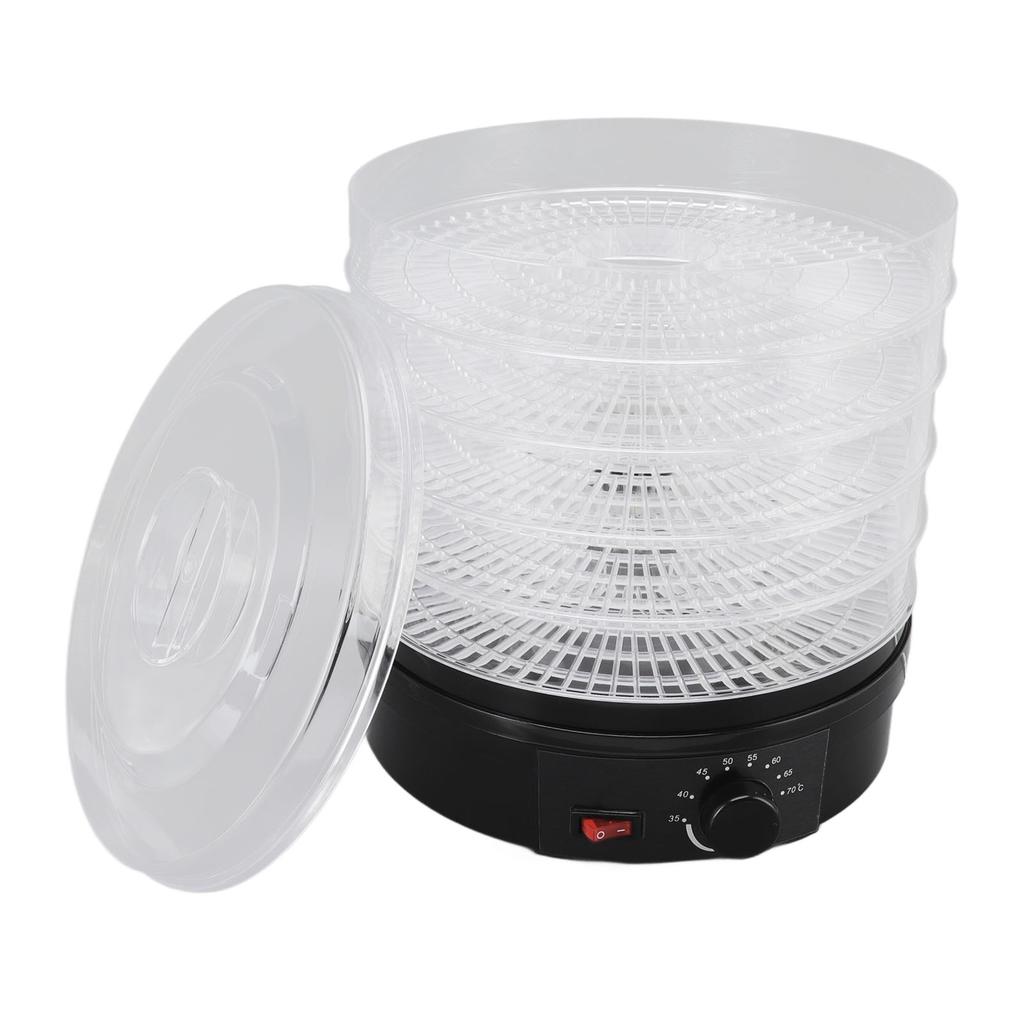 Food Dehydrator Black ABS Fruit Vegetables Meat Touch Control Food Air Dryer for Home