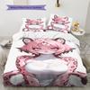 Anime Pattern Bedding Quilt Set Quilt Cover Pillowcase Home Decoration Birthday Gift (1 * Duvet Cover + 2 * Pillowcase, Without Core)