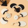 New Leather Horn Button Coat  Hanfu and Cheongsam Button Accessory Decoration Han Mother Button Coat Accessory Decoration
