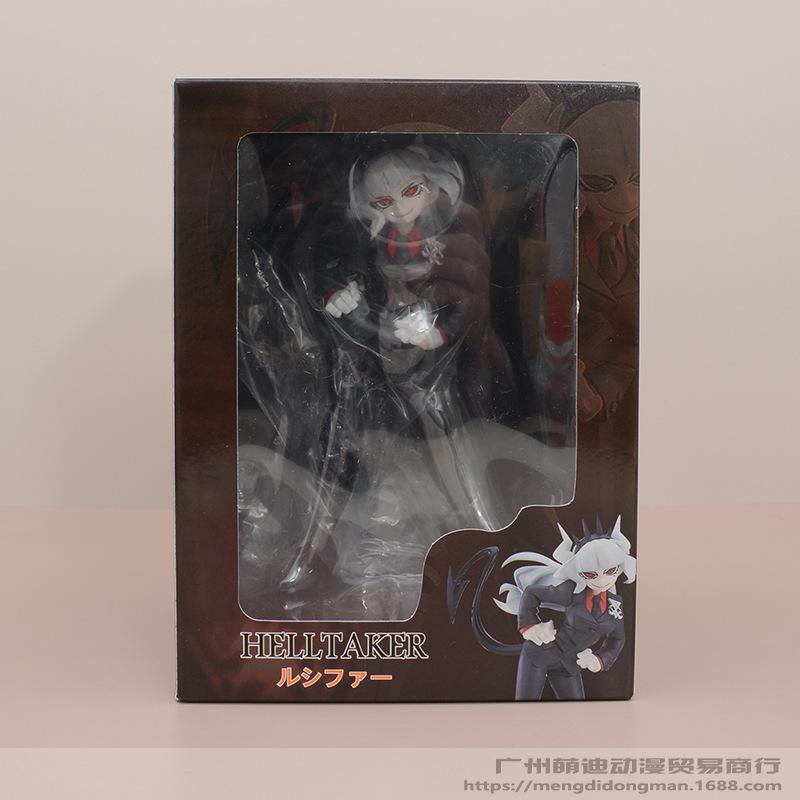 17CM HELLTAKER Lucifer Game characters Action Figure Beautiful Girl Standing Statue Desktop ornament Decor Collectible Toys Gift