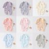 Baby Cotton Swaddle Suit With Magic Tape Closure For Newborns And Infants