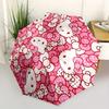 1pc Hello Kitty Auto Personality Personality Umbrella 8-Bone Design Compact Gear for Outdoor Travel, Perfect Helloween Chrismas Gift for Friends or Fa