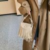 Suede Fringe Retro Casual Crossbody Single Shoulder Small Square Women's Bag