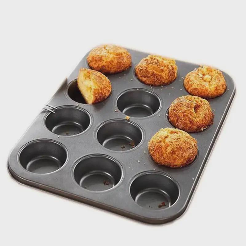 12-Piece Non-Stick Cake Mold Set: DIY Muffin, Pulled Sugar, and Waterless Cake Baking Pans