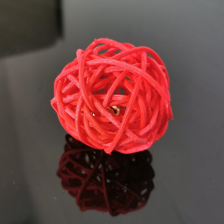 Rattan Cat Toy Bell Ball - Scratch-Resistant, Bite-Resistant, Self-Entertainment Teasing Stick for Cats.
