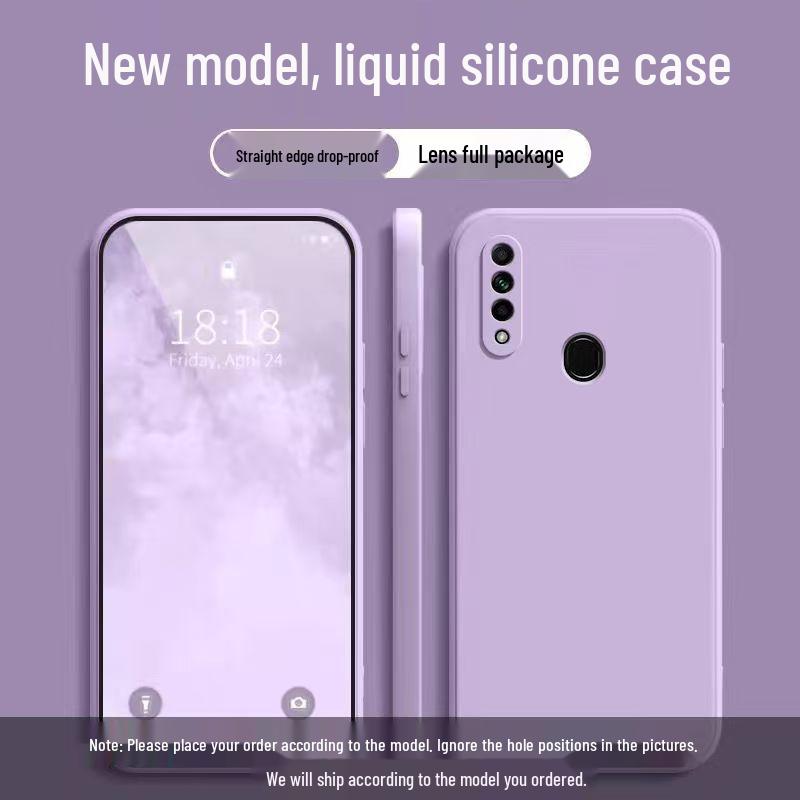 Oppo A8 Phone Case: Solid Color, Full Coverage, Drop Protection with Rubik's Cube Liquid Design