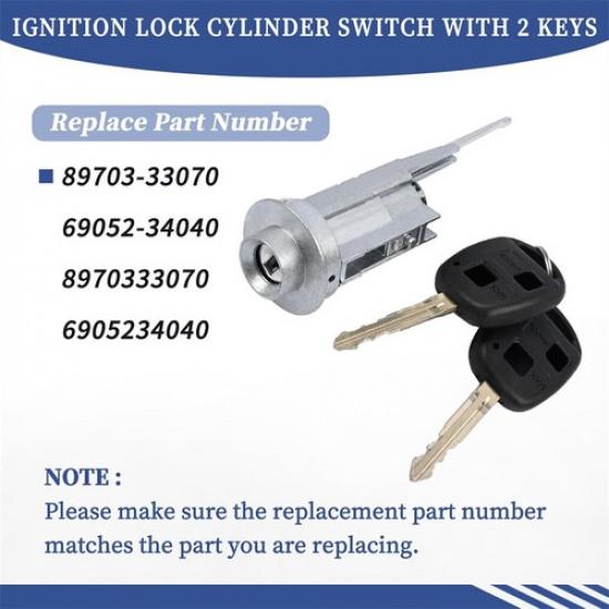 Ignition Switch Lock Cylinder + 2 Keys For Toyota Avalon FJ Land Cruiser Sequoia