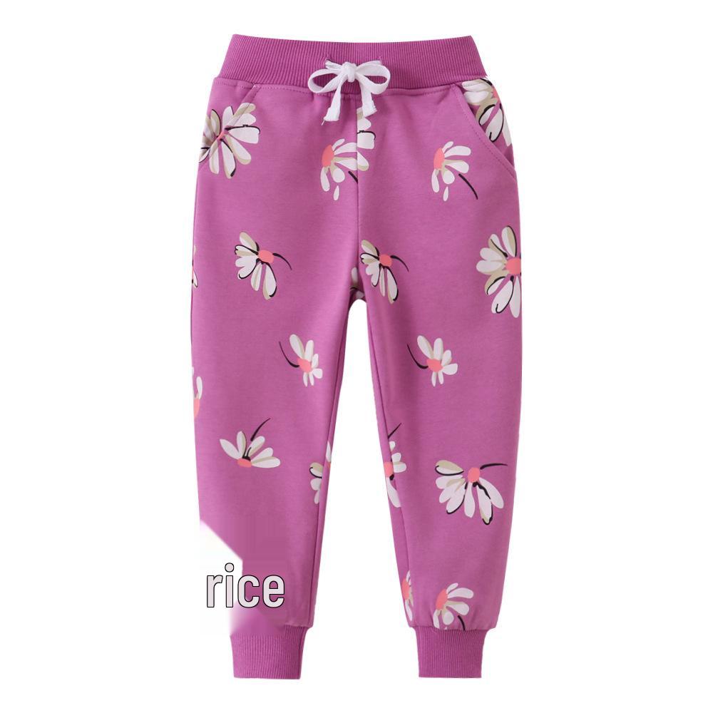 New Style Girls Cotton Sweatpants - European & American Kids Clothing 2T-7T (Set of 6, order in multiples of 6)