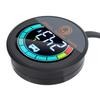 Round Energy Meter Embedded Mount Digital LCD Display Battery Capacity Voltage Monitor for
