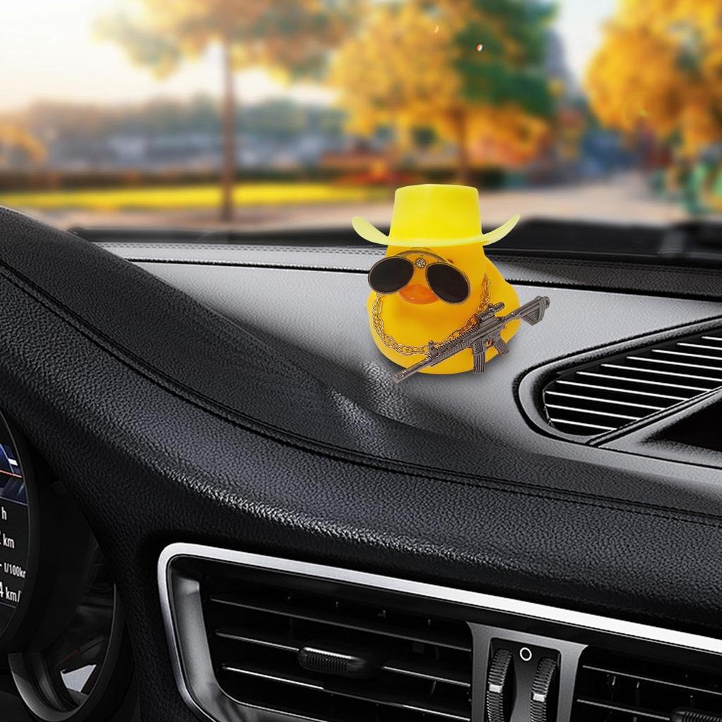 Car Dashboard Decoration, Funny Duck Dashboard Decor - Duck Figurine Car Decoration, DIY Duck