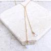 Fashion Ladies Elegant Temperament Alloy Necklace, Simple Opal Crystal Tassel Necklace