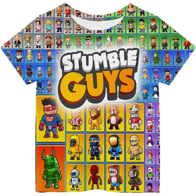 Stumble Guys Game 3D Printed Kids T Shirt Children Clothing Harajuku Cartoon Tees Casual Fun Top Clothing Girls Boys Tshirt 2025