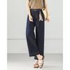 TERRE BLEUE Women's Loose Wide-Leg Cropped Jeans