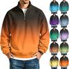 Men's Casual Stand Collar Raglan Sleeve Sweatshirt Relaxed Fit for Everyday Wear
